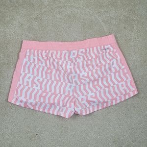 💗 NWT Adidas Women Pink and White Athletic Running Shorts Size XL